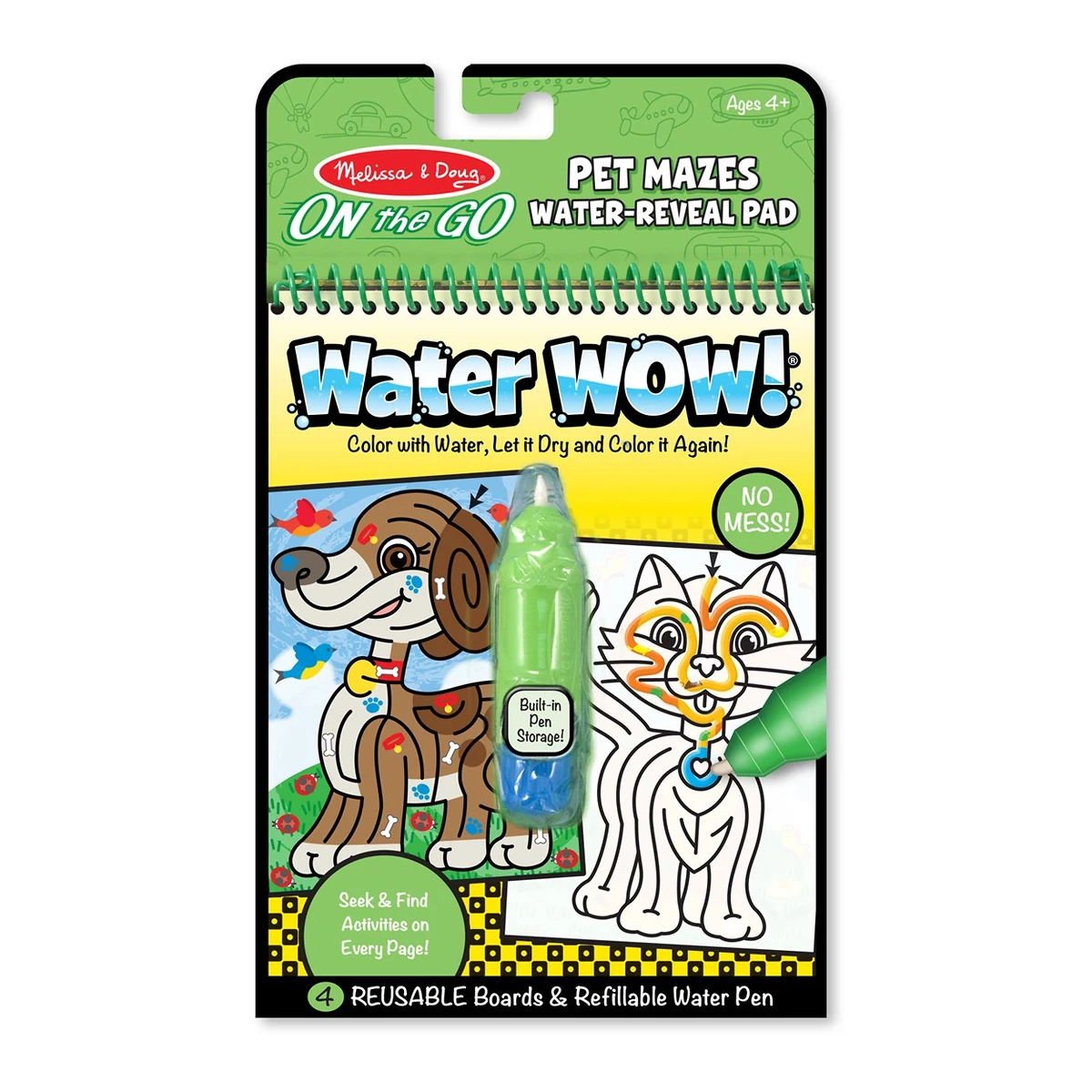 Desen, pictura si modelare - Carnet Apa magica Labirint - Melissa and Doug