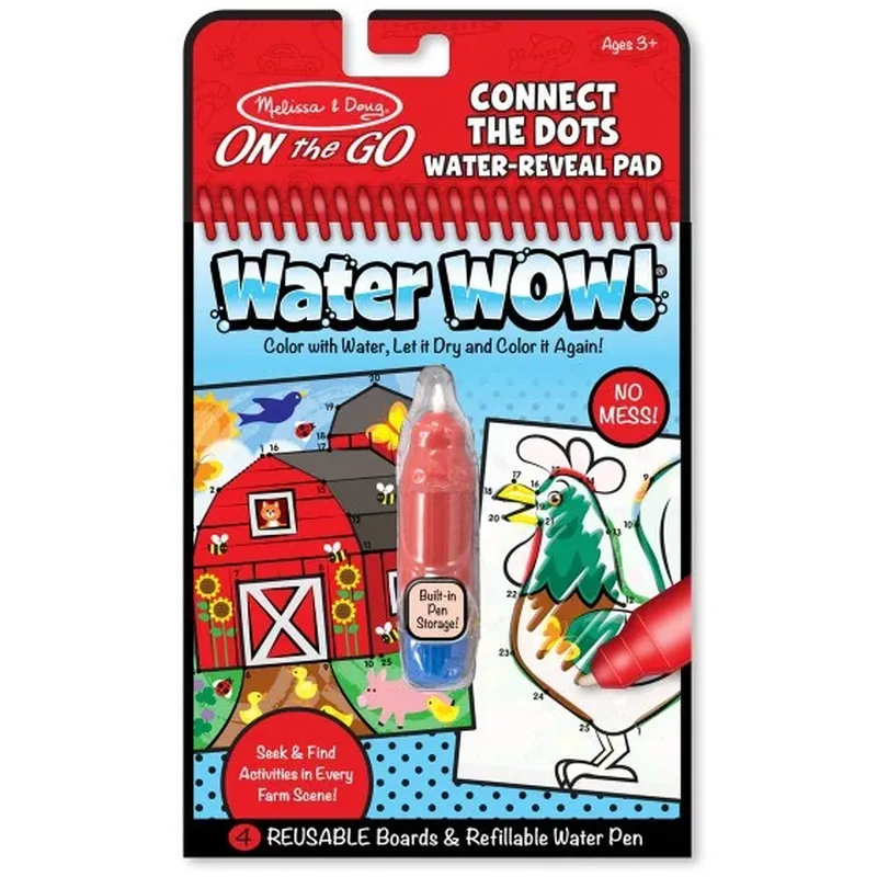 Desen, pictura si modelare - Carnet Apa magica Uneste punctele Melissa and Doug