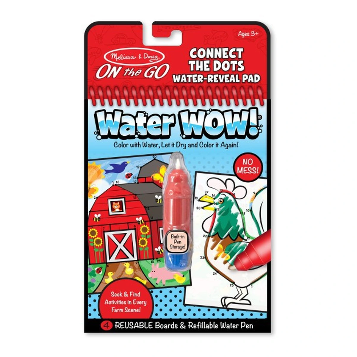 Desen, pictura si modelare - Carnet Apa magica Uneste punctele Melissa and Doug