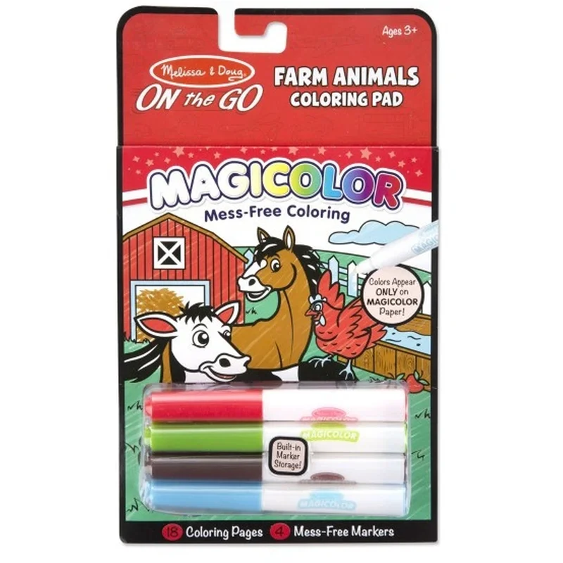 Desen, pictura si modelare - Carnetel de colorat Magicolor Animale de la ferma