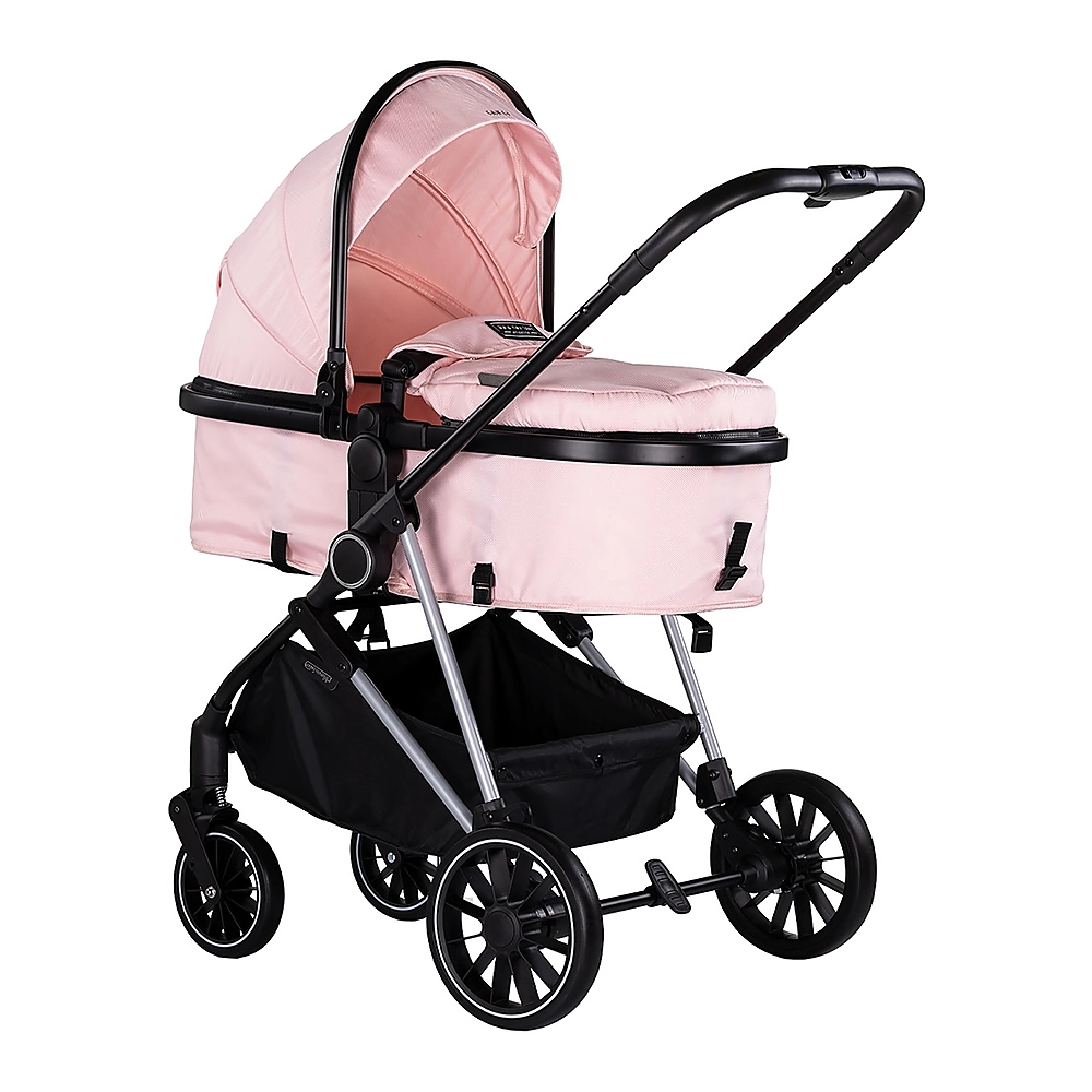 Carucioare 2 in 1 - Carucior Aura 2 in 1 - Chipolino, Pink marshmallow