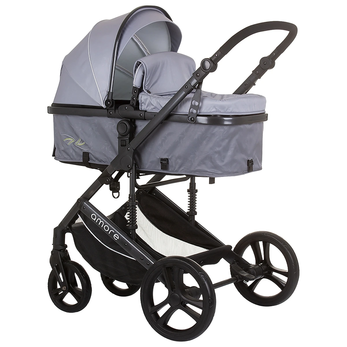 Carucioare 2 in 1 - Carucior Chipolino Amore 2 in 1 ash grey 0 luni