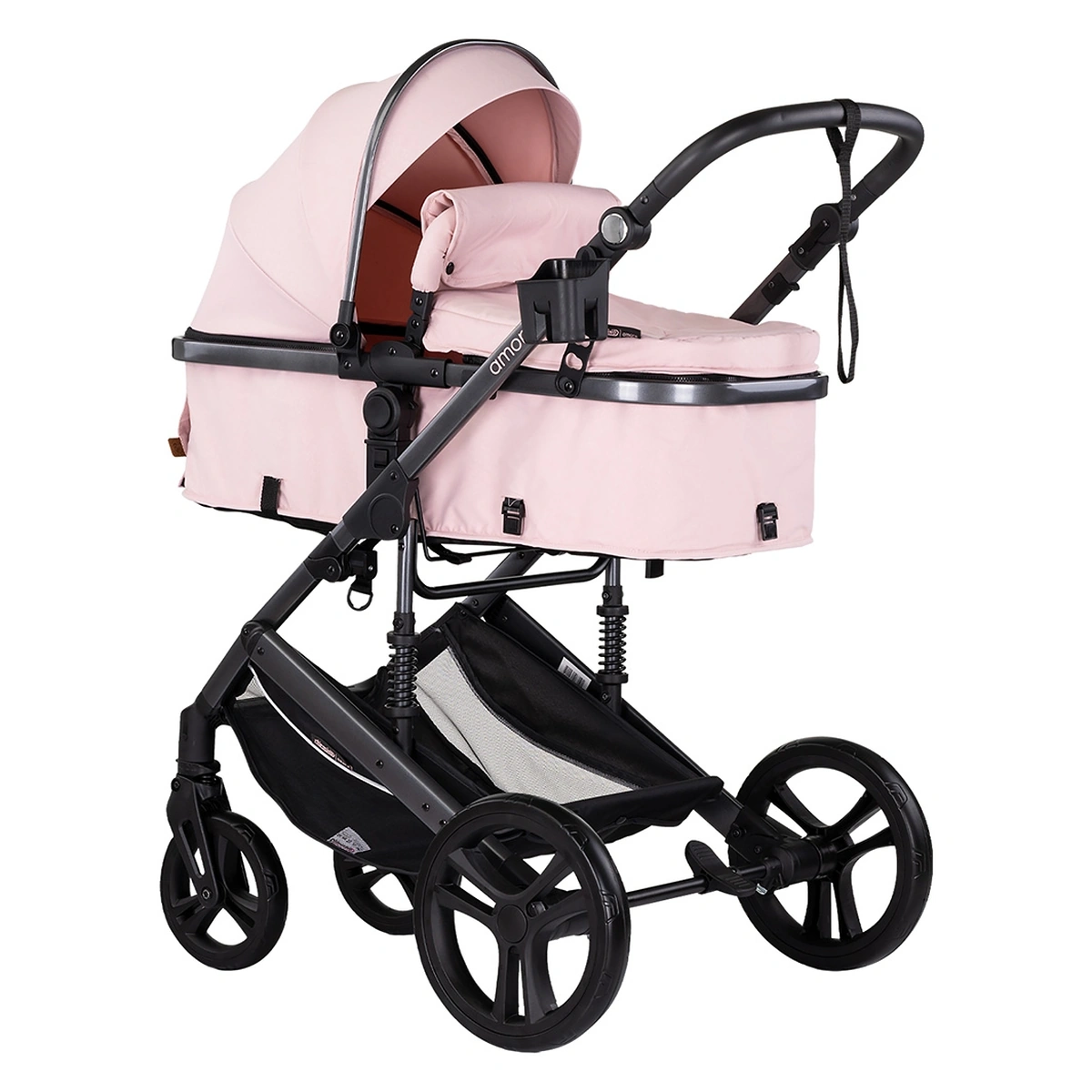 Carucioare - Carucior Chipolino Amore 2 in 1 pink marshmallow, 0-22 kg