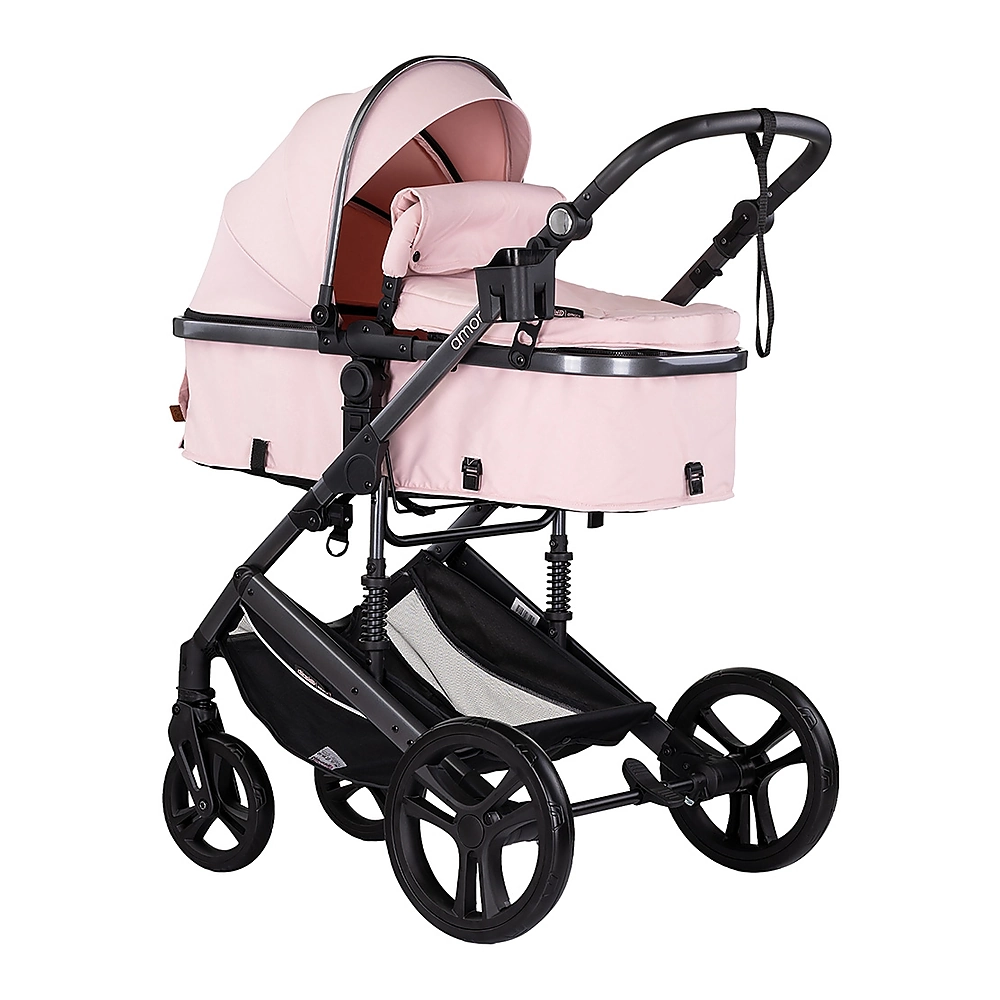 Carucioare 2 in 1 - Carucior Chipolino Amore 2 in 1 pink marshmallow, 0-22 kg