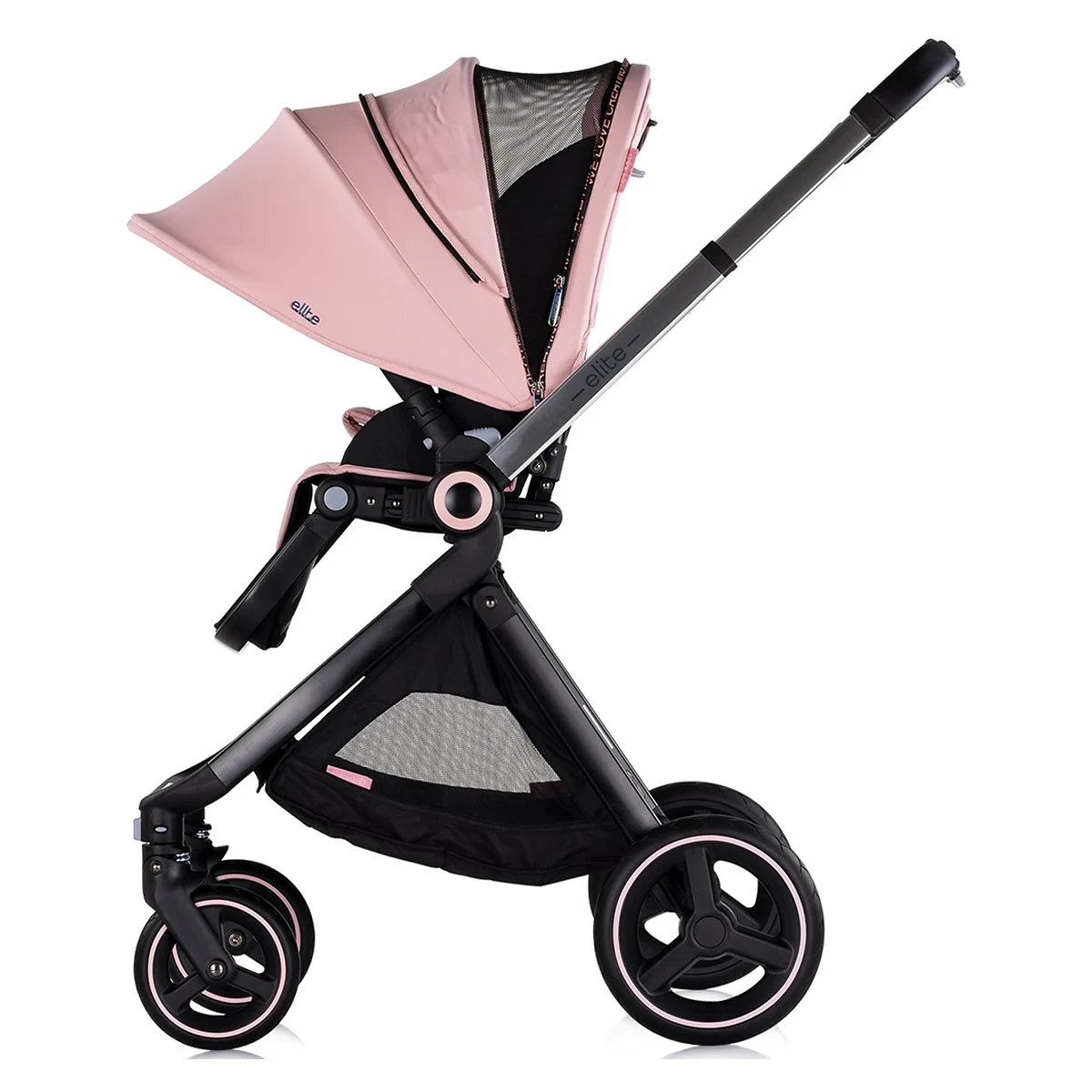 Carucior Chipolino Elite 3 in 1 pink marshmallow 0 luni [10]