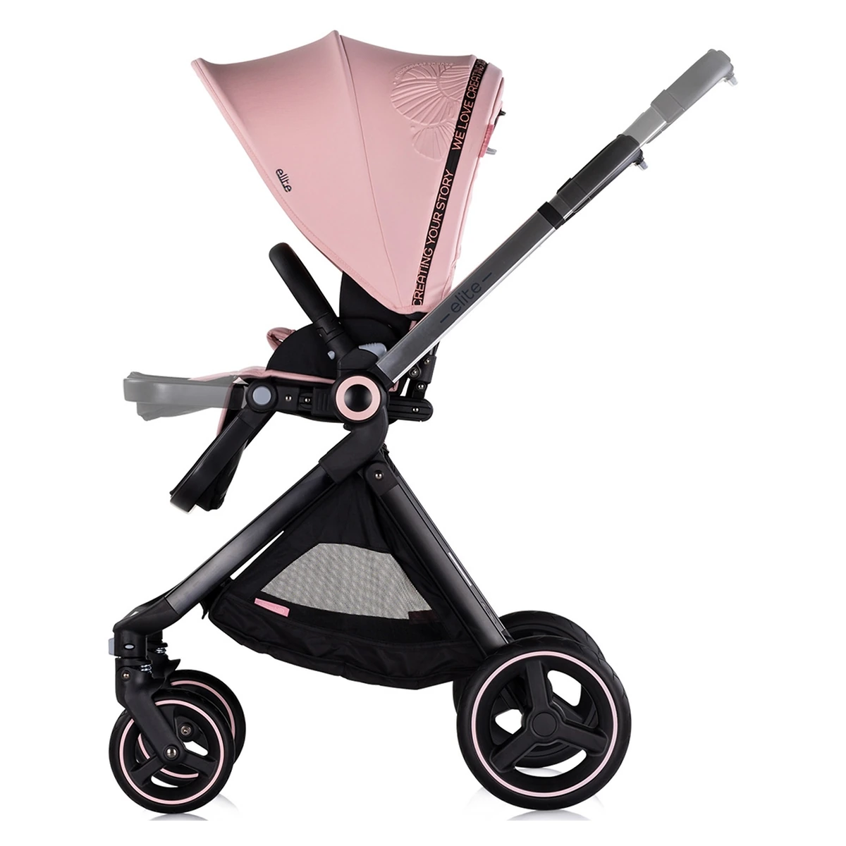 Carucior Chipolino Elite 3 in 1 pink marshmallow 0 luni [9]