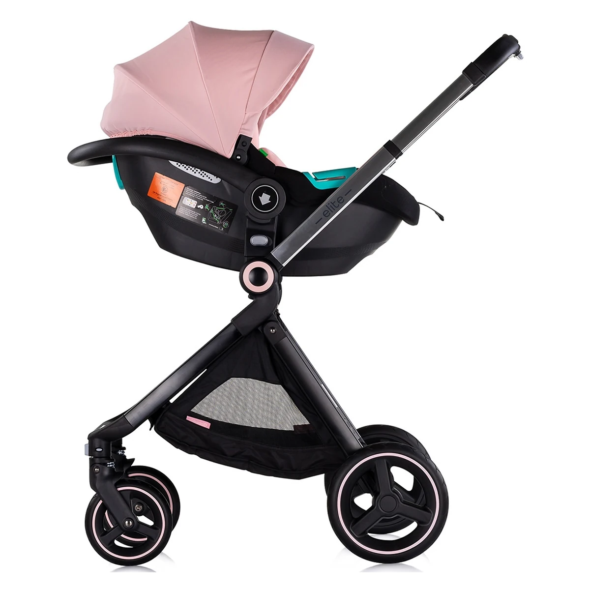 Carucior Chipolino Elite 3 in 1 pink marshmallow 0 luni [13]