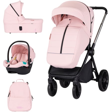La plimbare - Carucior Chipolino Encanto 3 in 1 pink marshmallow