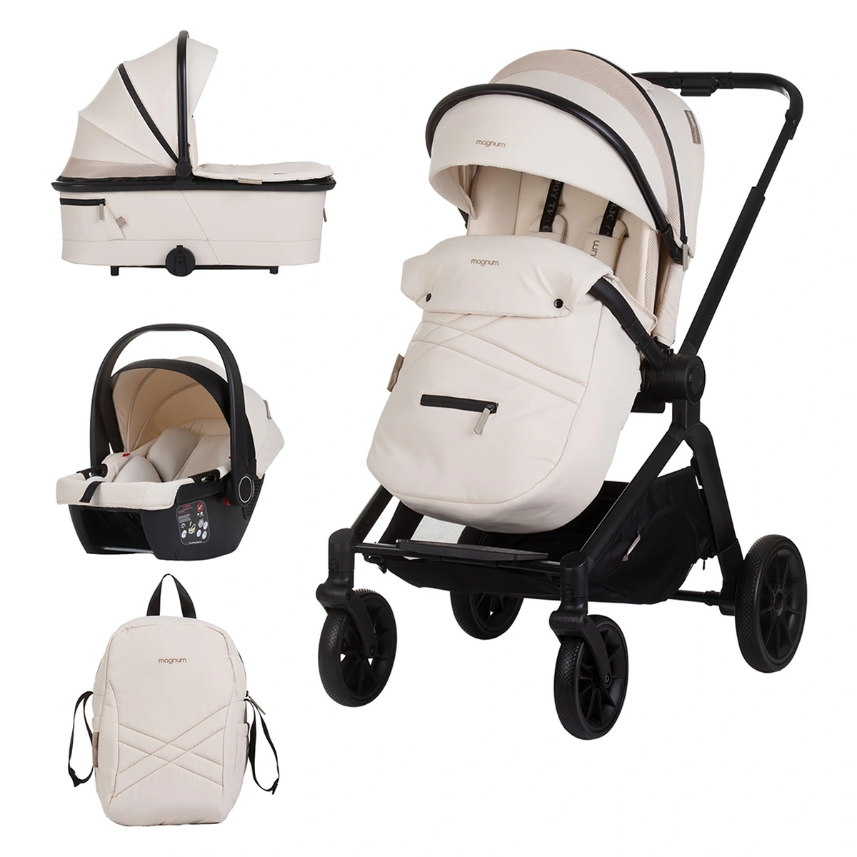 La plimbare - Carucior Chipolino Magnum 3 in 1 biscotta