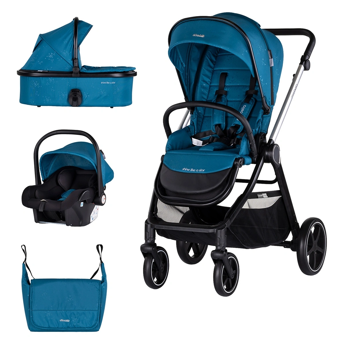 Carucioare 3 in 1 - Carucior Chipolino Marbella 3 in 1 oasis