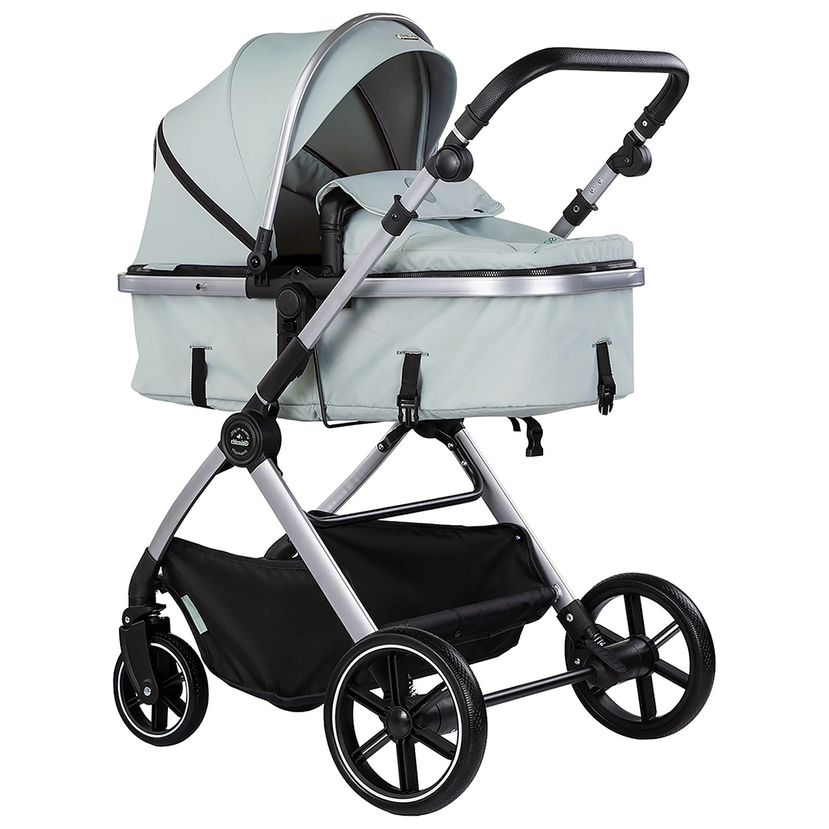 Carucioare 2 in 1 - Carucior Chipolino Pearl 2 in 1, Sezut reversibil, Husa de picioare, Gentuta parinti, Pana la 22 kg, Matcha