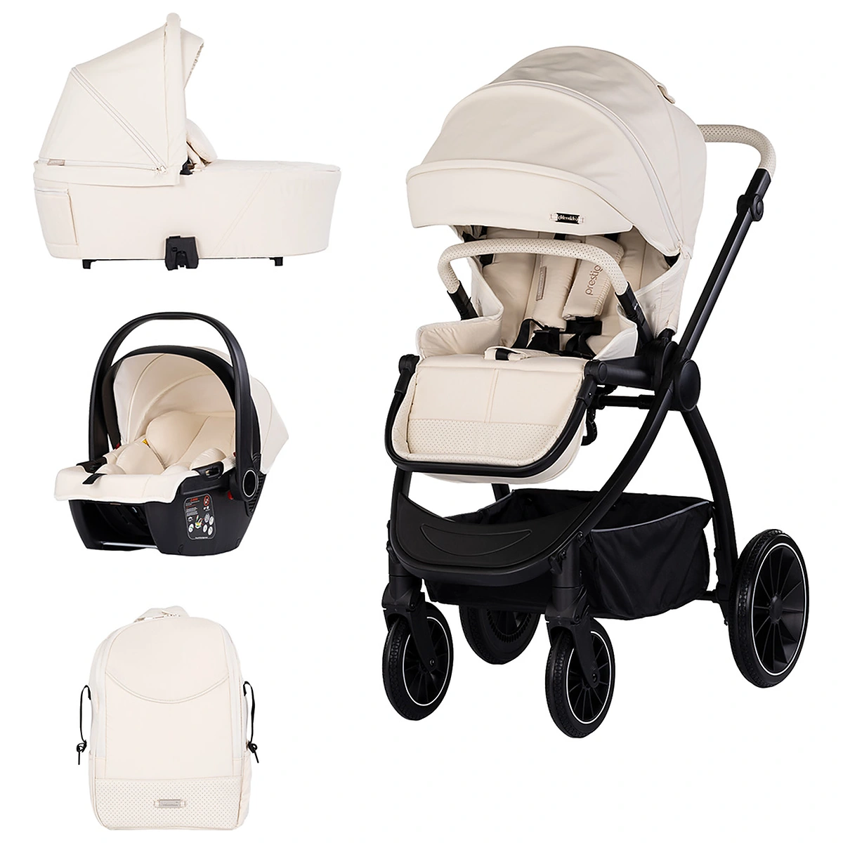 Carucioare 3 in 1 - Carucior Chipolino Prestige 3 in 1, Cashmere 0 luni