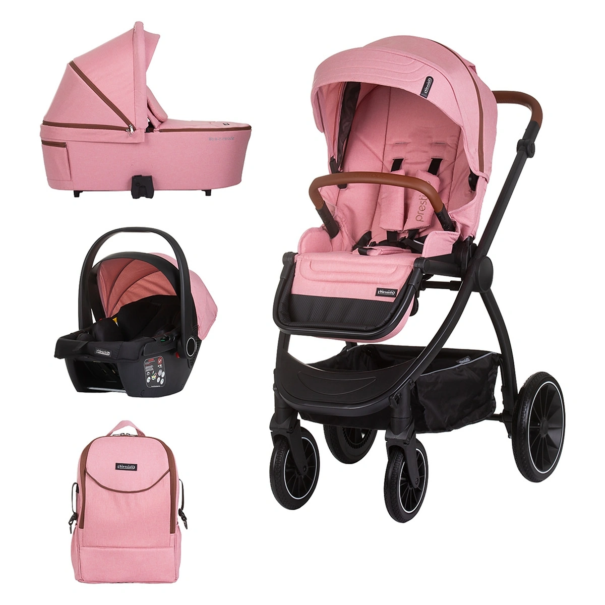 Carucioare 3 in 1 - Carucior Chipolino Prestige 3 in 1 marshmallow