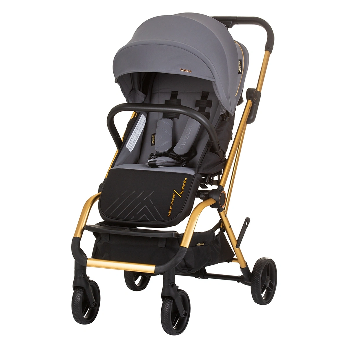 Carucioare sport - Carucior Chipolino Twister granite cu sezut rotativ