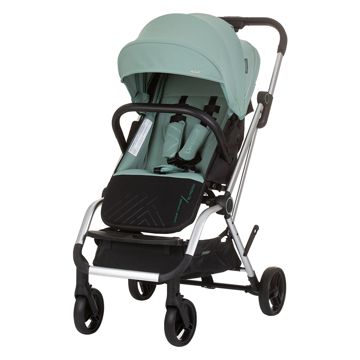 Carucioare sport - Carucior Chipolino Twister pastel green cu sezut rotativ