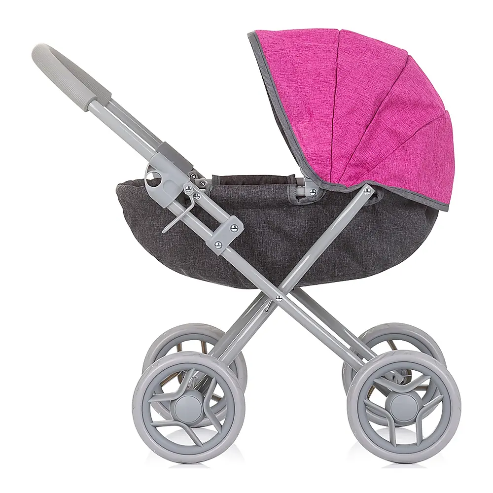 Carucior pentru papusi Chipolino Daisy, Grey pink linen [1]