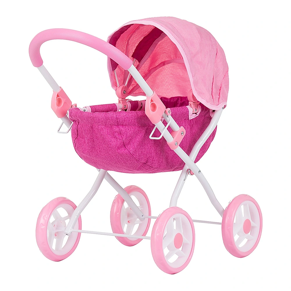 Carucioare papusi - Carucior pentru papusi Chipolino Daisy, Pink linen