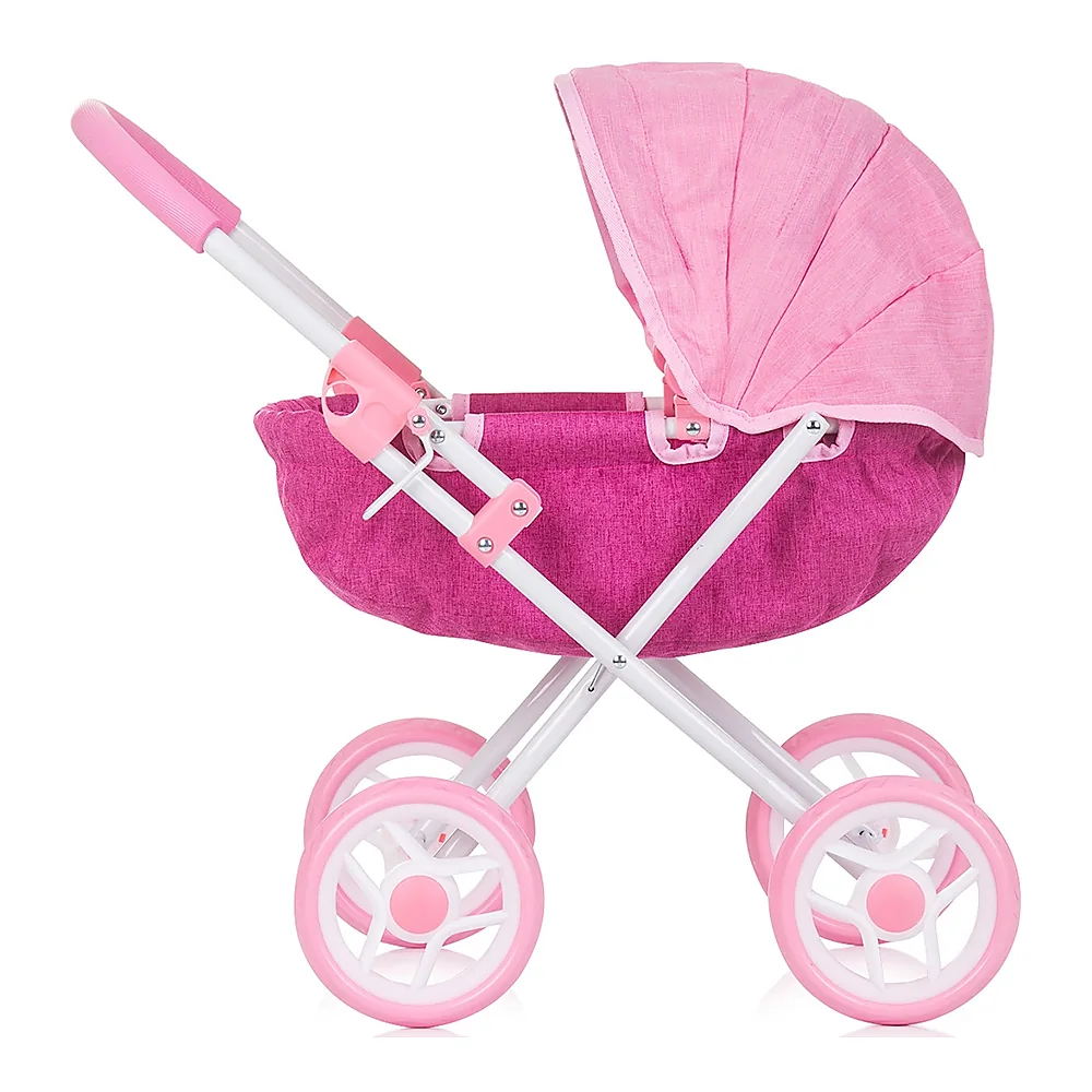 Carucior pentru papusi Chipolino Daisy, Pink linen [1]