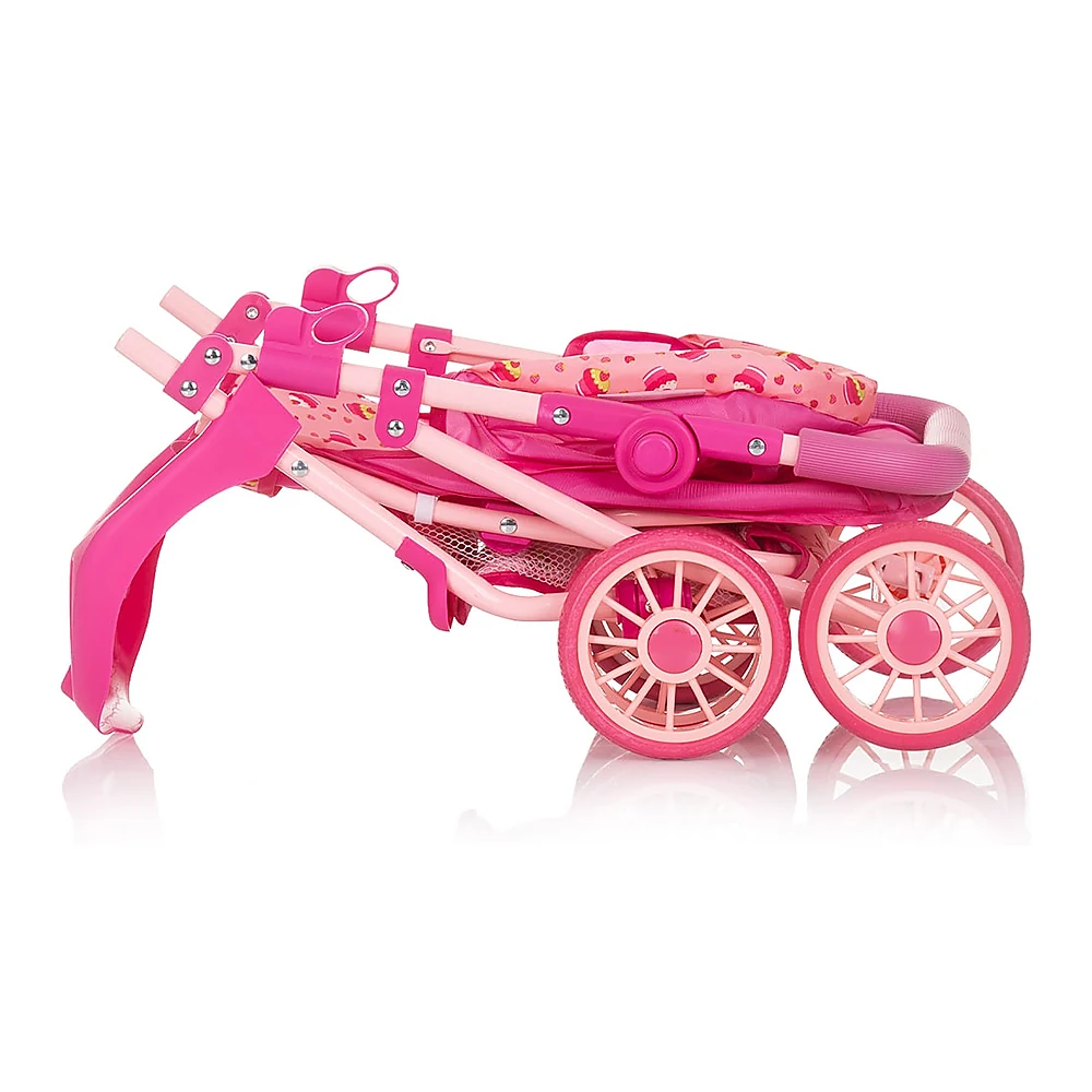 Carucior papusi stabil cu roti duble si pliabil – 3+ ani - Briose [3]