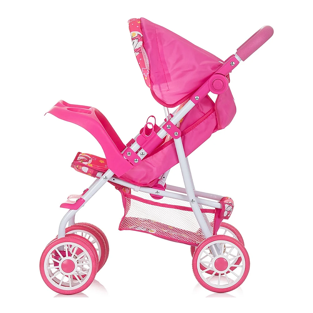 Carucior papusi usor cu spatar reglabil – copii 3+ ani - Unicorns [1]