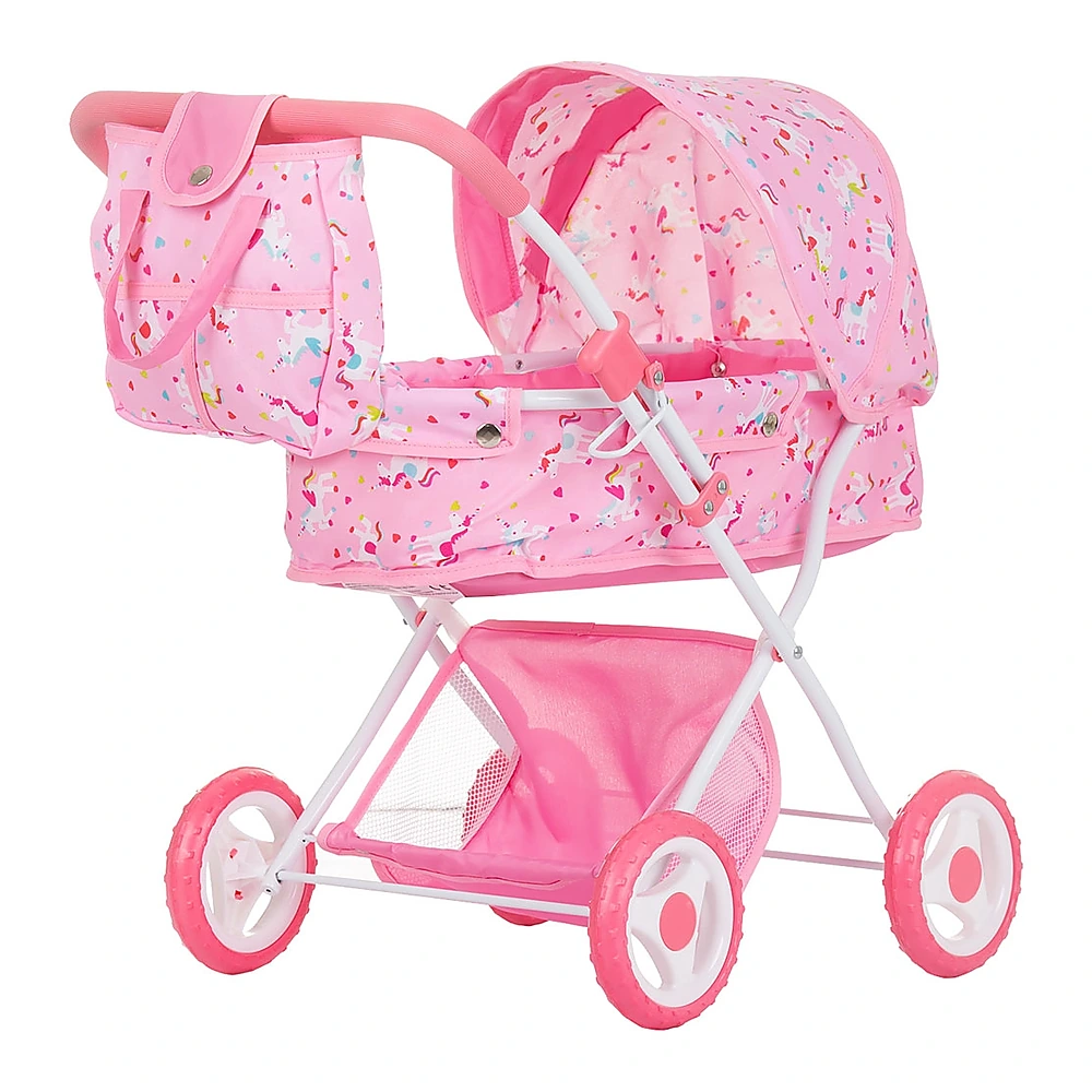 Papusi - Carucior pentru papusi Chipolino Dora unicorn