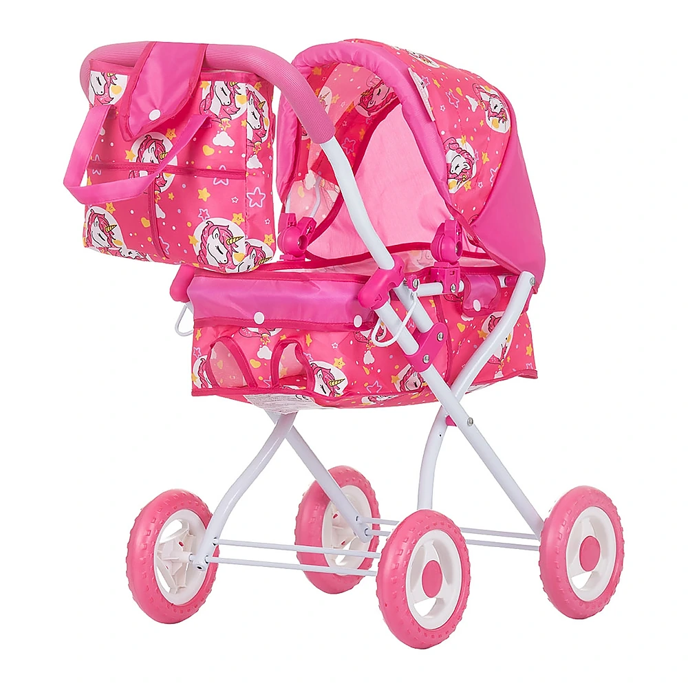 Papusi - Carucior pentru papusi Chipolino Emily unicorns