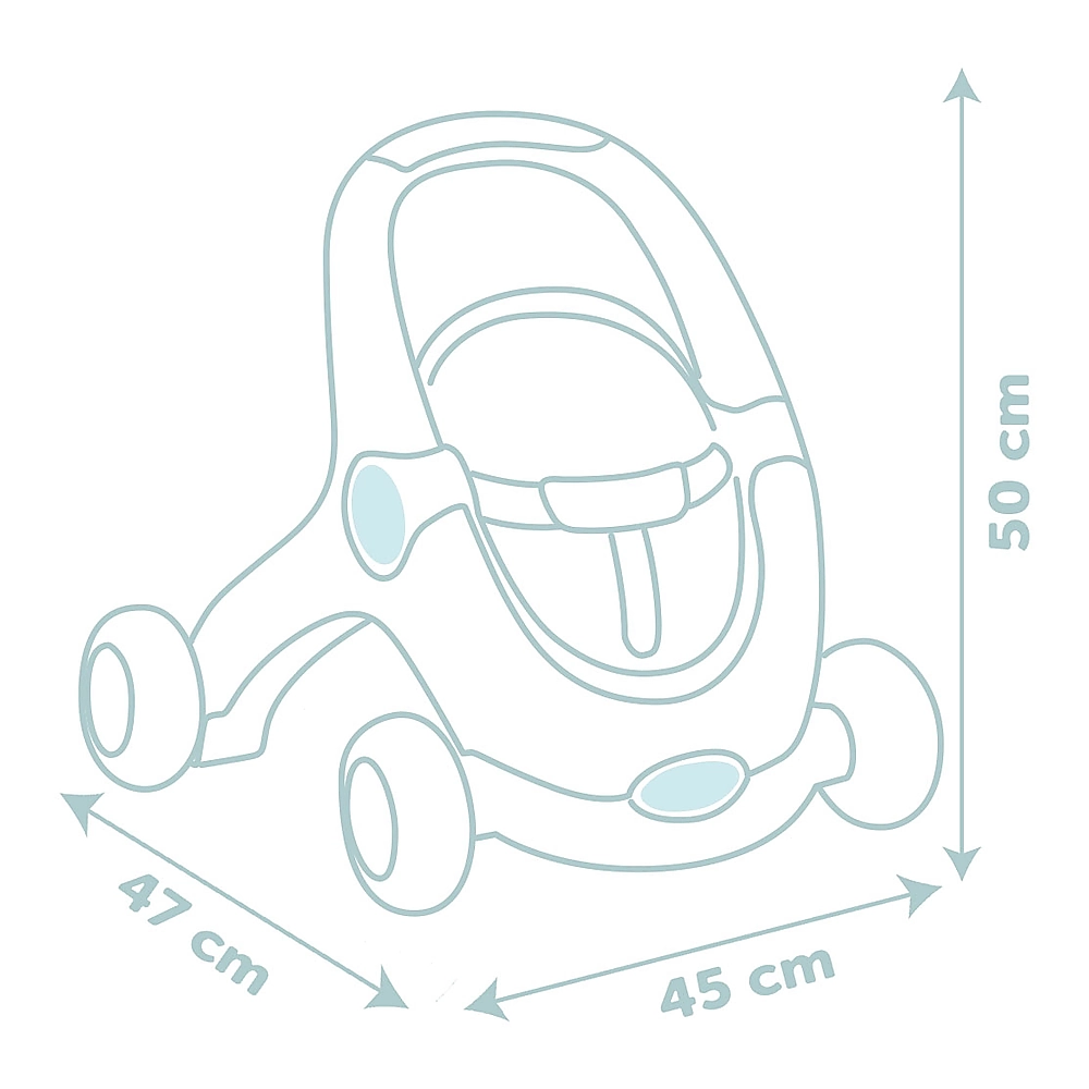 Carucior pentru papusi Smoby Baby Walker 3 in 1 cu papusa [3]