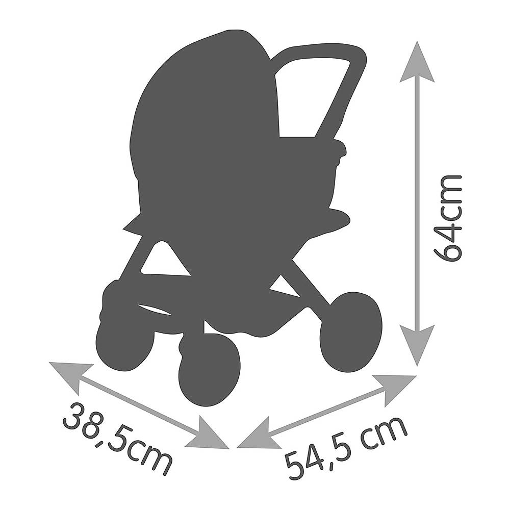Carucior pentru papusi Smoby Maxi Cosi 3 in 1 albastru [2]