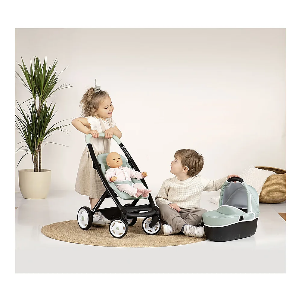 Carucior pentru papusi Smoby Maxi Cosi 3 in 1 albastru [3]