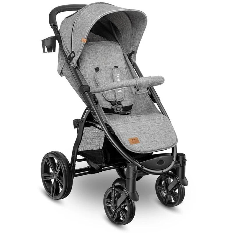 Carucior sport Annet Plus, De la nastere, Cu accesorii si capotina XXL reglabila, 0 - 22 Kg, Gri [12]