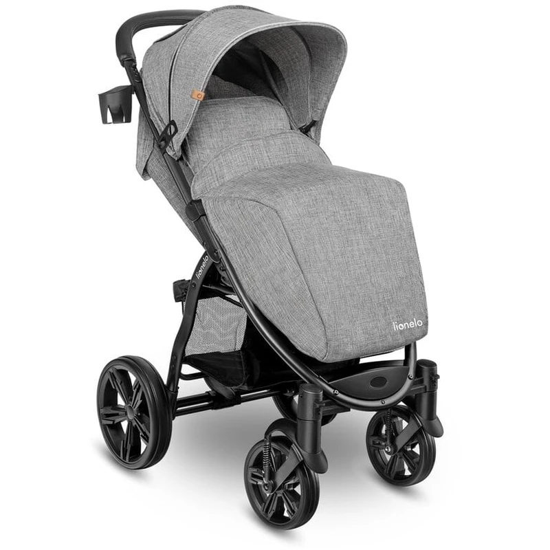 Carucior sport Annet Plus, De la nastere, Cu accesorii si capotina XXL reglabila, 0 - 22 Kg, Gri [3]