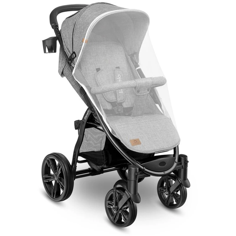 Carucior sport Annet Plus, De la nastere, Cu accesorii si capotina XXL reglabila, 0 - 22 Kg, Gri [13]