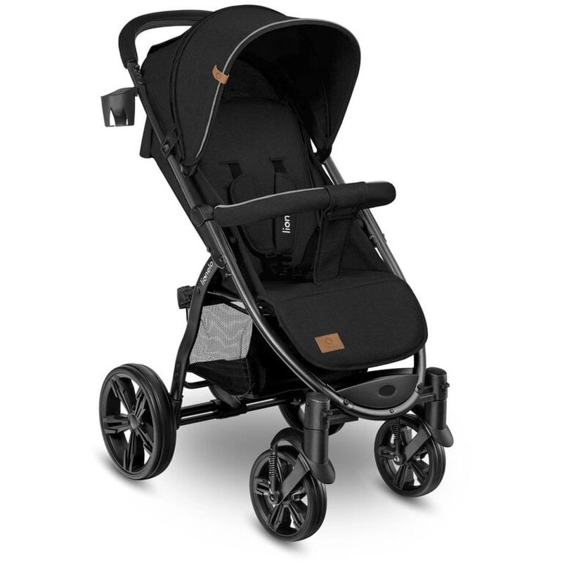 Carucior sport Annet Plus, De la nastere, Cu accesorii si capotina XXL reglabila, 0 - 22 Kg, Negru [7]