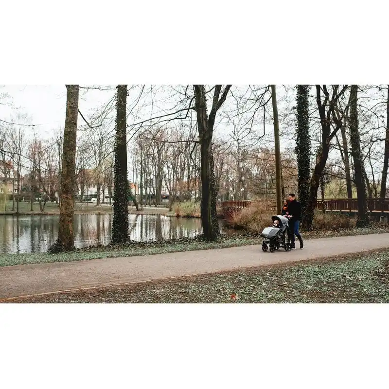 Carucior sport Annet Plus, De la nastere, Cu accesorii si capotina XXL reglabila, 0 - 22 Kg, Negru [19]