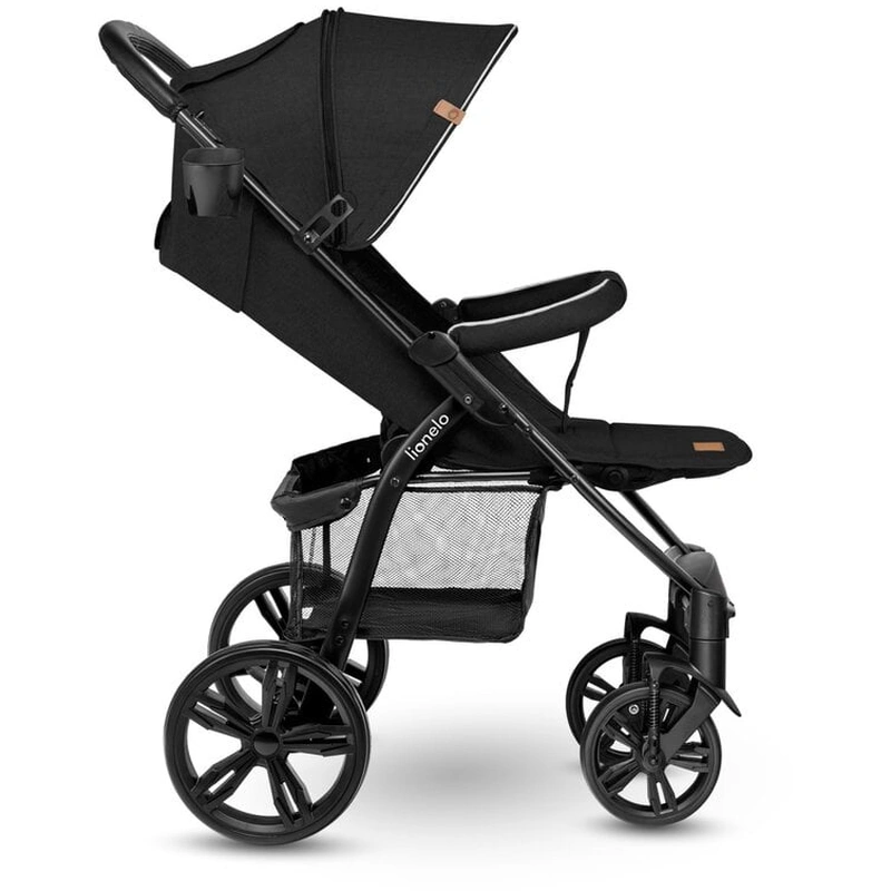 Carucior sport Annet Plus, De la nastere, Cu accesorii si capotina XXL reglabila, 0 - 22 Kg, Negru [13]