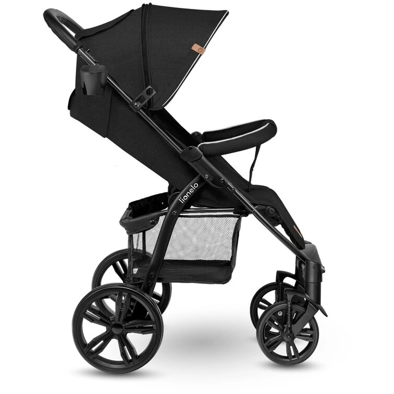 Carucior sport Annet Plus, De la nastere, Cu accesorii si capotina XXL reglabila, 0 - 22 Kg, Negru [12]