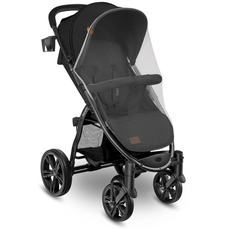 Carucior sport Annet Plus, De la nastere, Cu accesorii si capotina XXL reglabila, 0 - 22 Kg, Negru [9]