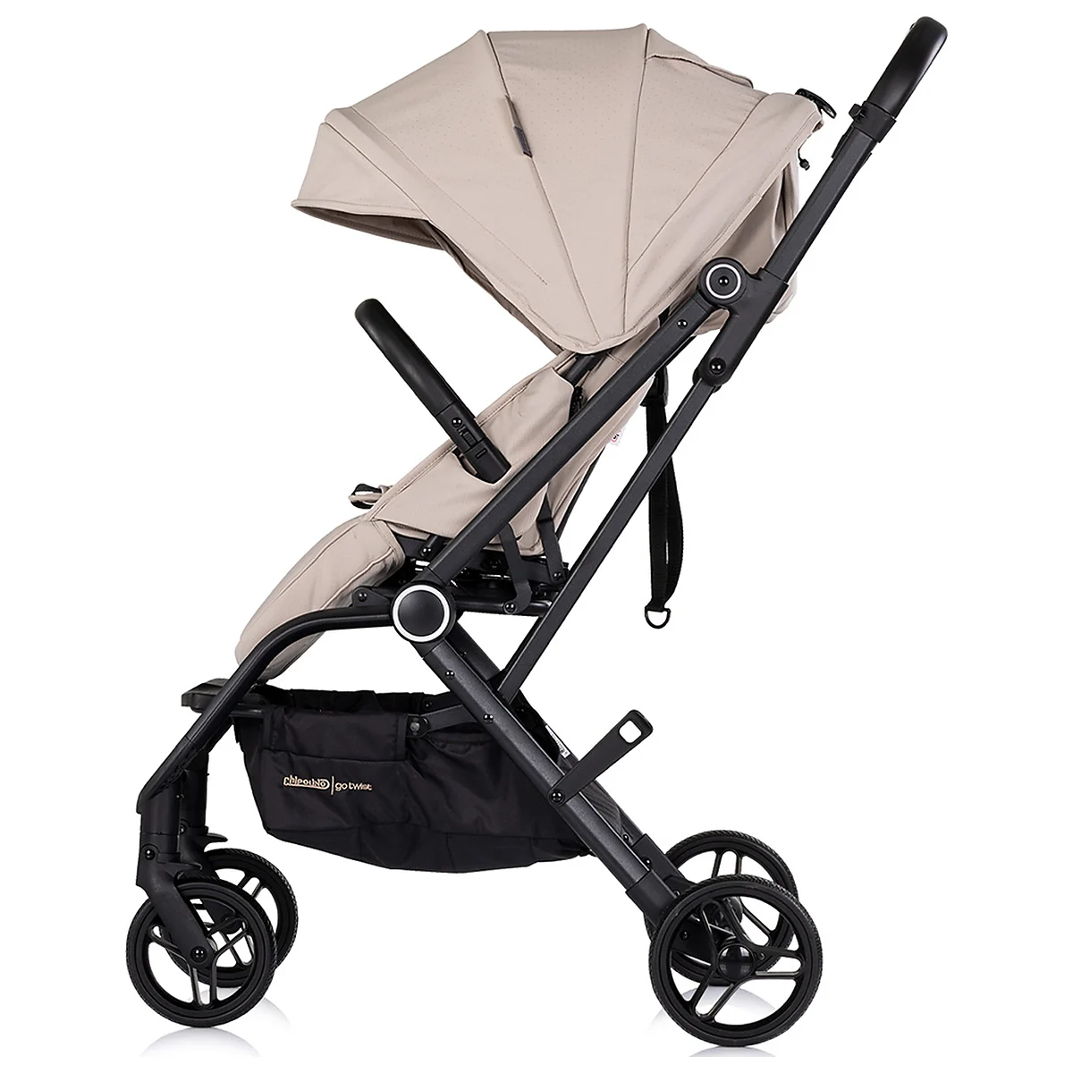Carucior sport Chipolino Go Twist, cu sezut rotativ 360 grade, pliere cu o singura mana, pana la 22 kg, Latte [1]