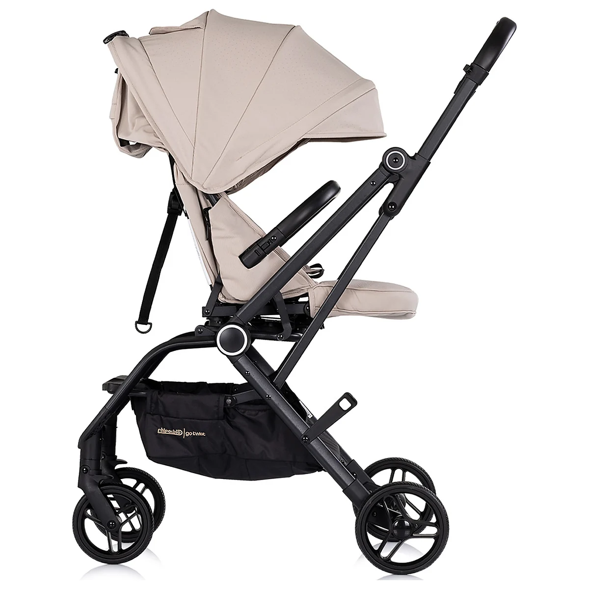 Carucior sport Chipolino Go Twist, cu sezut rotativ 360 grade, pliere cu o singura mana, pana la 22 kg, Latte [3]