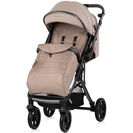 Carucioare sport - Carucior sport Chipolino Omnia cu maner reversibil si husa picioare, Latte