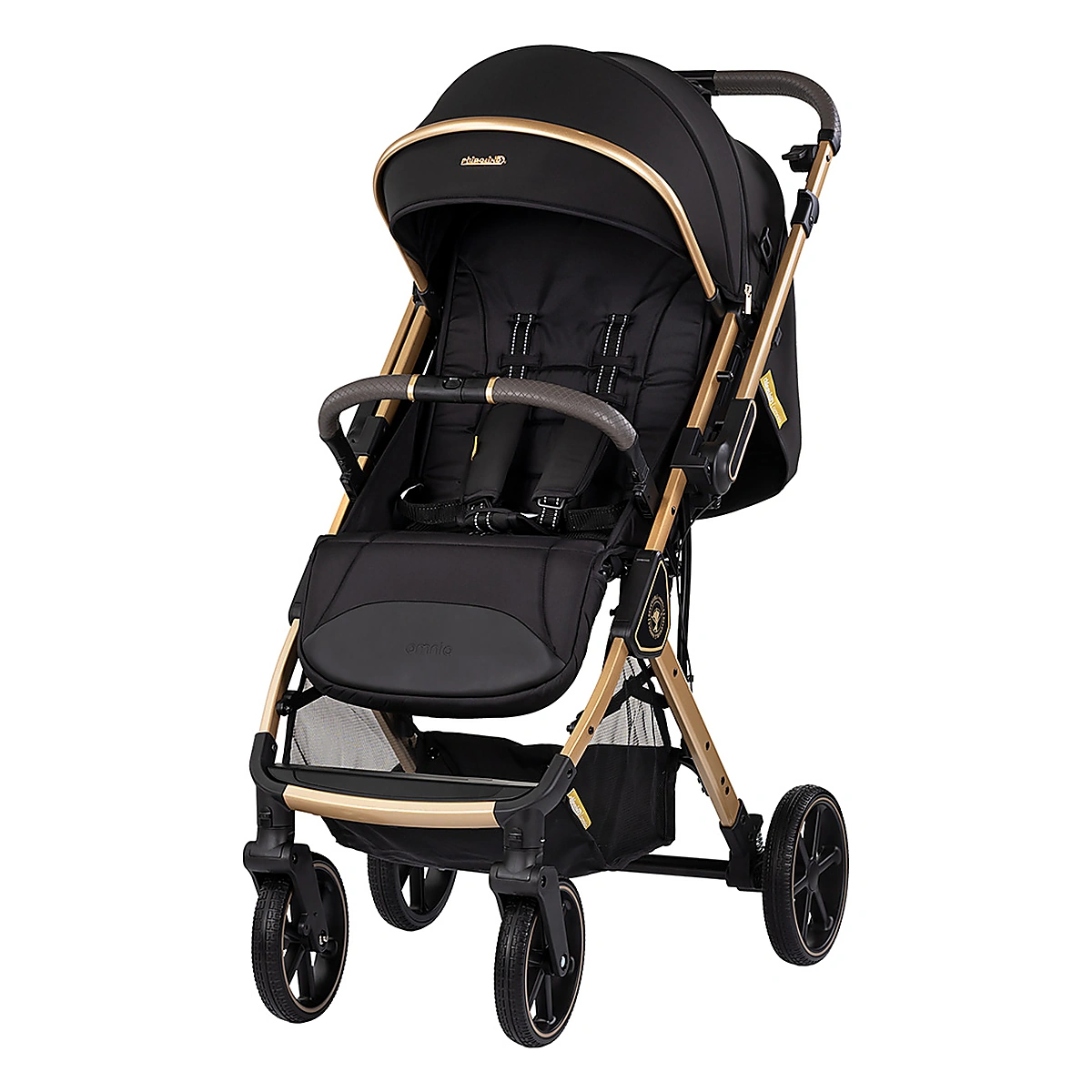 Carucioare sport - Carucior sport Chipolino Omnia cu maner reversibil si husa picioare, Noir