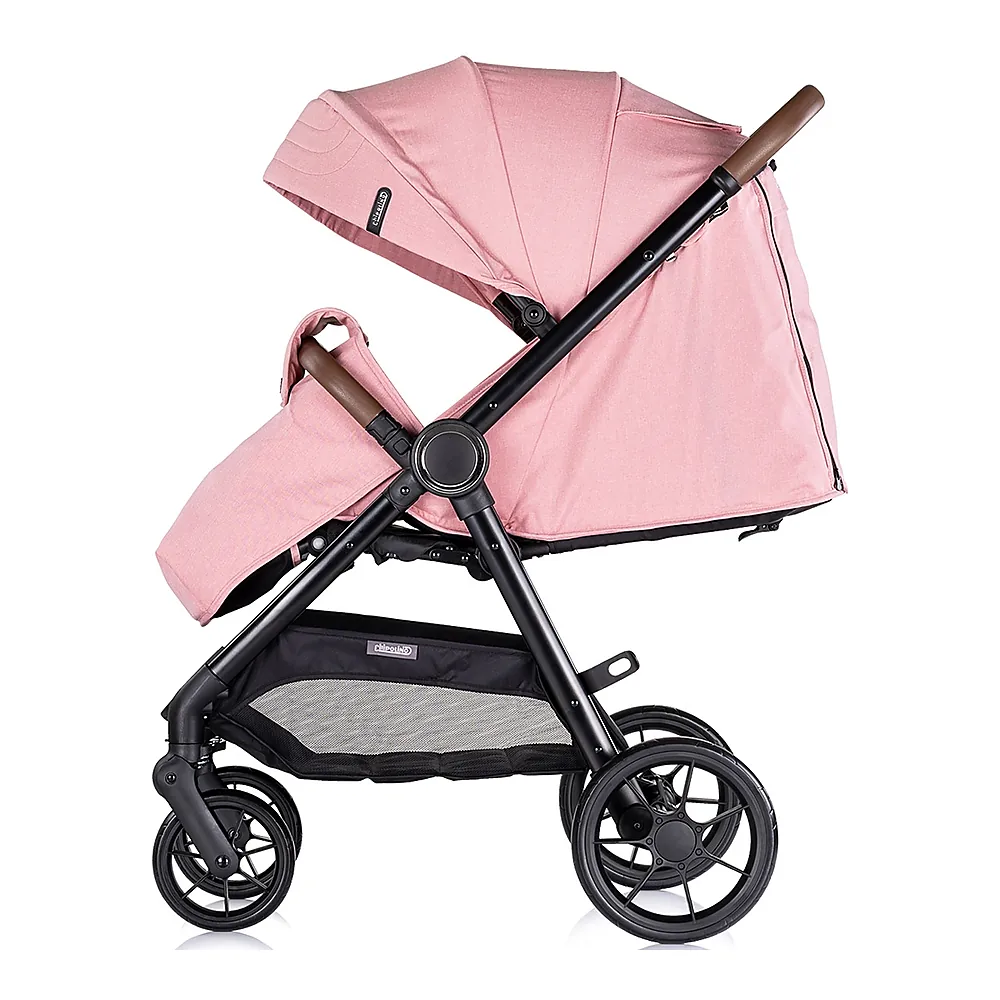Carucior sport Chipolino Ultera cu husa picioare, Pink marshmallow [4]