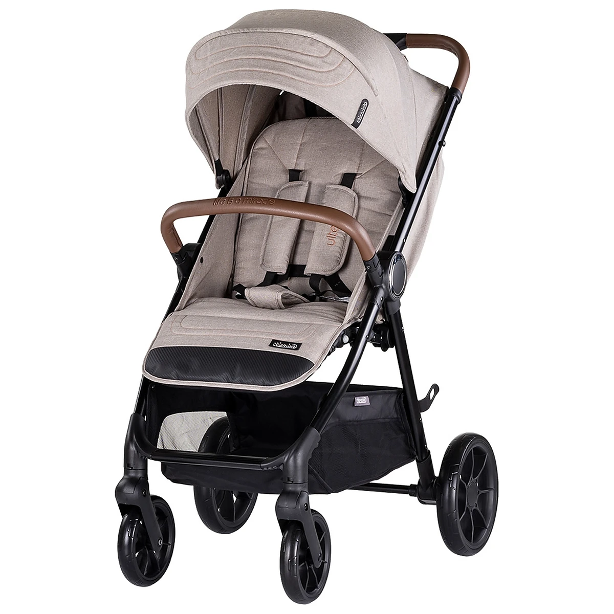 Carucioare sport - Carucior sport Chipolino Ultera, pana la 22 kg, cu husa picioare, pliere cu o singura mana, Tiramisu