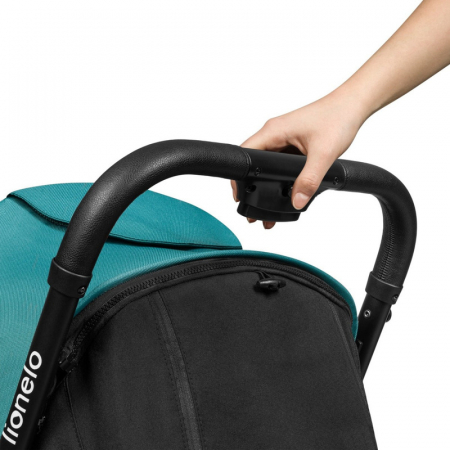 Carucior sport, Lionelo, Cloe, Cu accesorii, Pliere compacta pentru avion, cu o singura mana, 6 luni+, Verde Smarald [19]