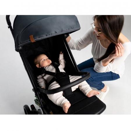 Carucior sport, Lionelo, Cloe, Cu accesorii, Pliere compacta pentru avion, cu o singura mana, 6 luni+, Gri [36]