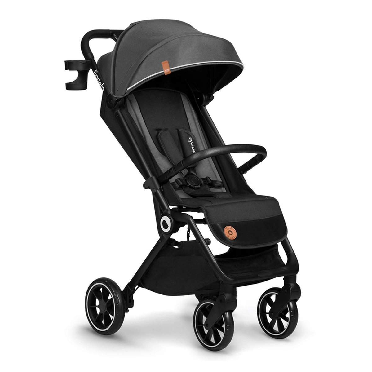 Carucioare - Carucior sport, Lionelo, Cloe, Cu accesorii, Pliere compacta pentru avion, cu o singura mana, 6 luni+, Gri