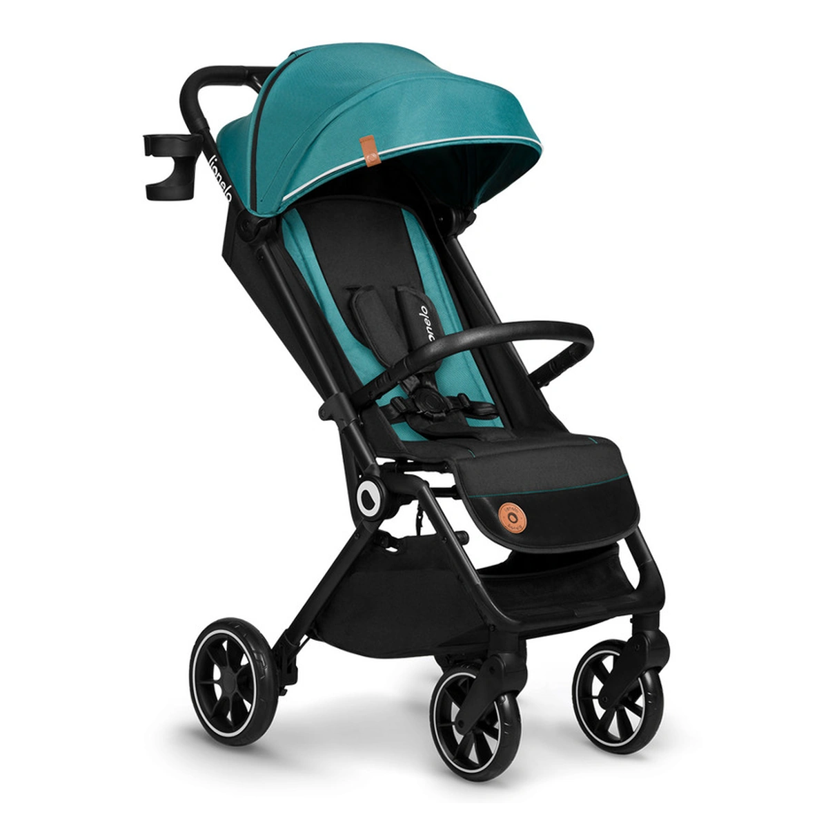 Carucioare - Carucior sport, Lionelo, Cloe, Cu accesorii, Pliere compacta pentru avion, cu o singura mana, 6 luni+, Verde Smarald