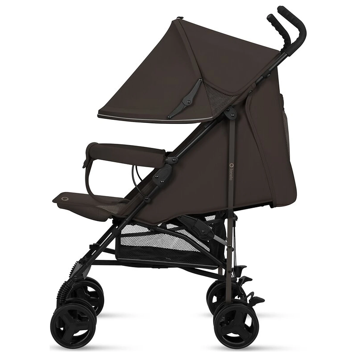 Carucior sport, Lionelo, Elia, Cu plasa de tantari, Suport de picioare reglabil, Spatar ajustabil in 4 pozitii, Capotina XXL, Pliere tip umbrela, Capacitate 15 kg, 6 luni+, Maro [6]