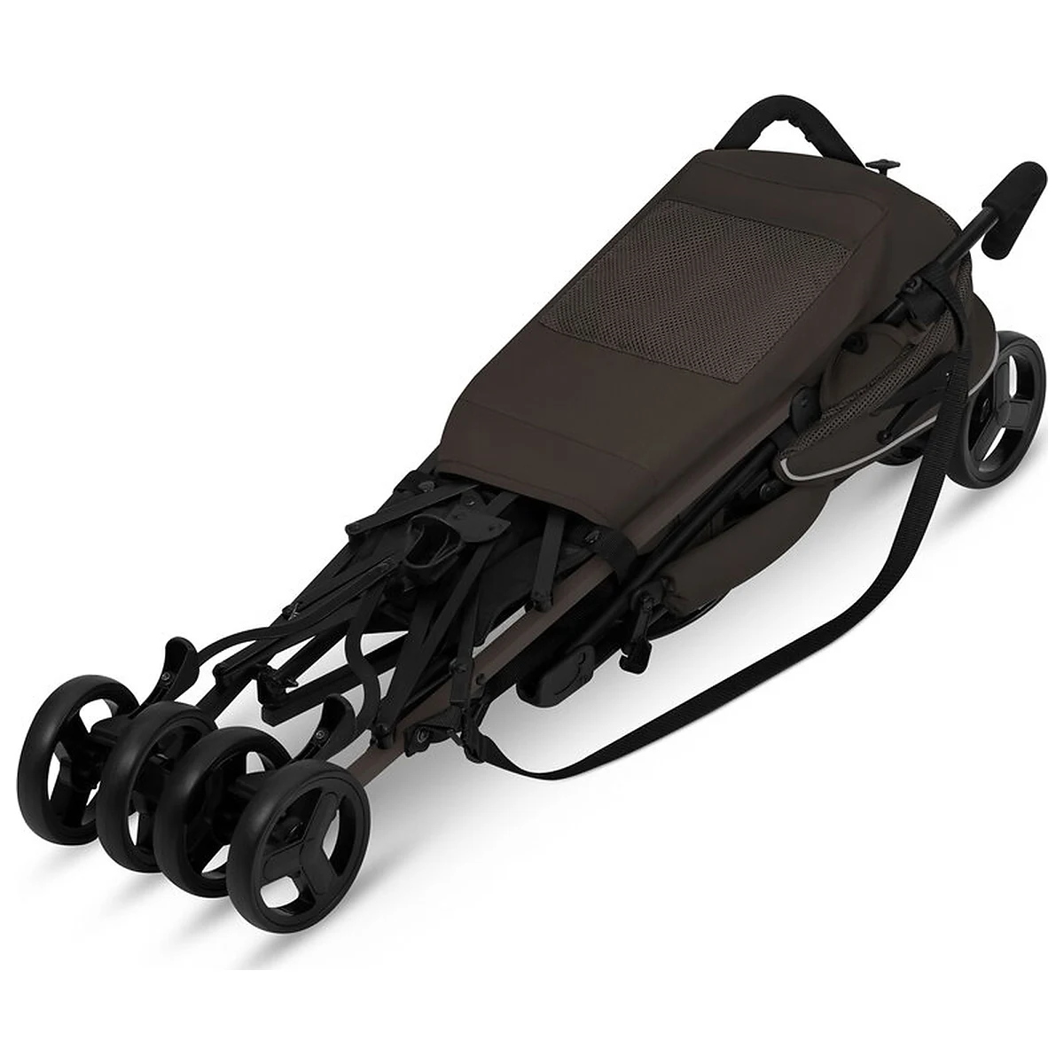 Carucior sport, Lionelo, Elia, Cu plasa de tantari, Suport de picioare reglabil, Spatar ajustabil in 4 pozitii, Capotina XXL, Pliere tip umbrela, Capacitate 15 kg, 6 luni+, Maro [11]