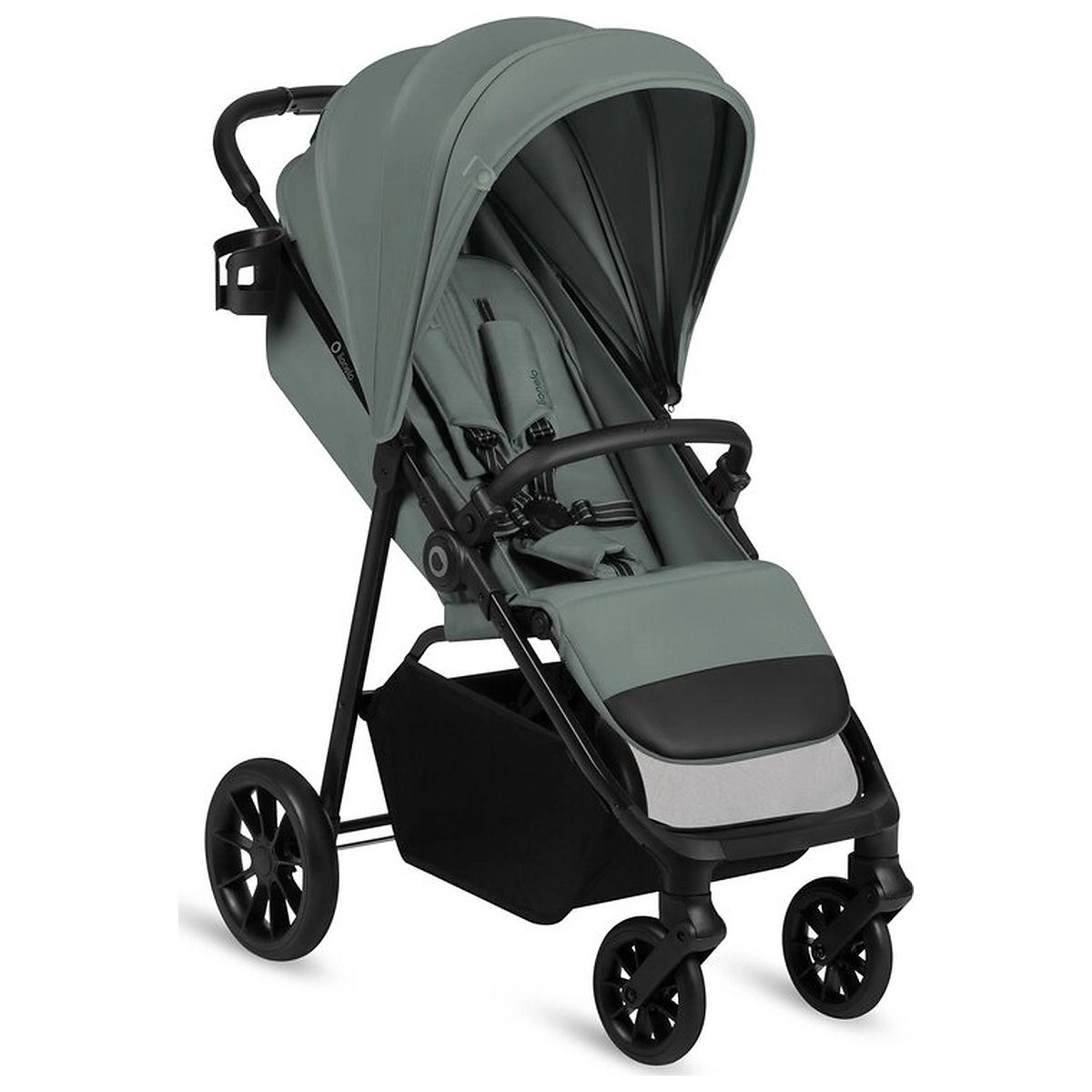 Carucioare sport - Carucior sport, Lionelo, Emerald, Pliere cu o mana, Copertina XXL UPF50+, Spatar reglabil, Suspensie completa, Roti EVA, 6- 48 luni, Pana la 22 kg, Verde